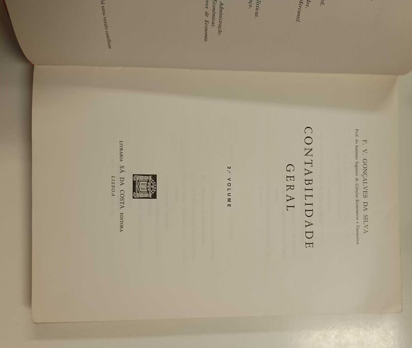 Contabilidade Geral, de F. V. Gonçalves da Silva
