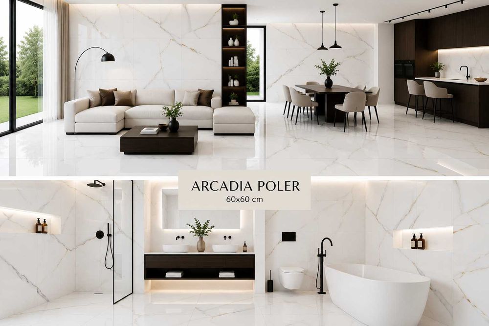 Płytki ceramiczne podłogowe Arcadia Poler gres rektyfikowane 60x60