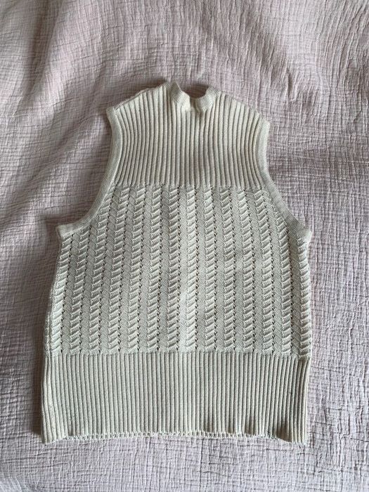 Kamizelka wełniana bezrękawnik z dodatkiem wełny