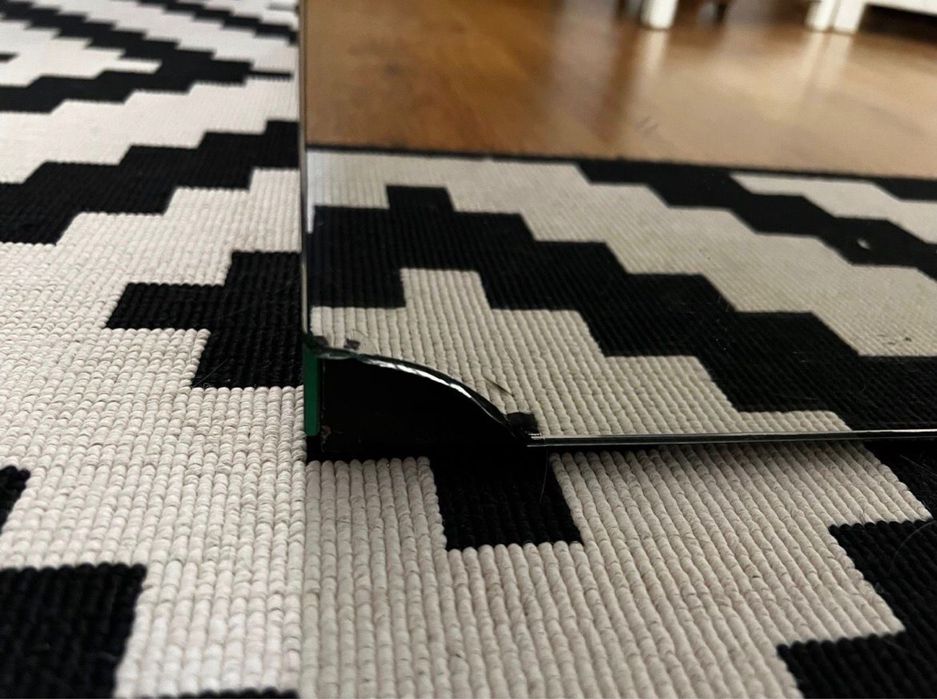 Mesa apoio centro espelhada - Antarte