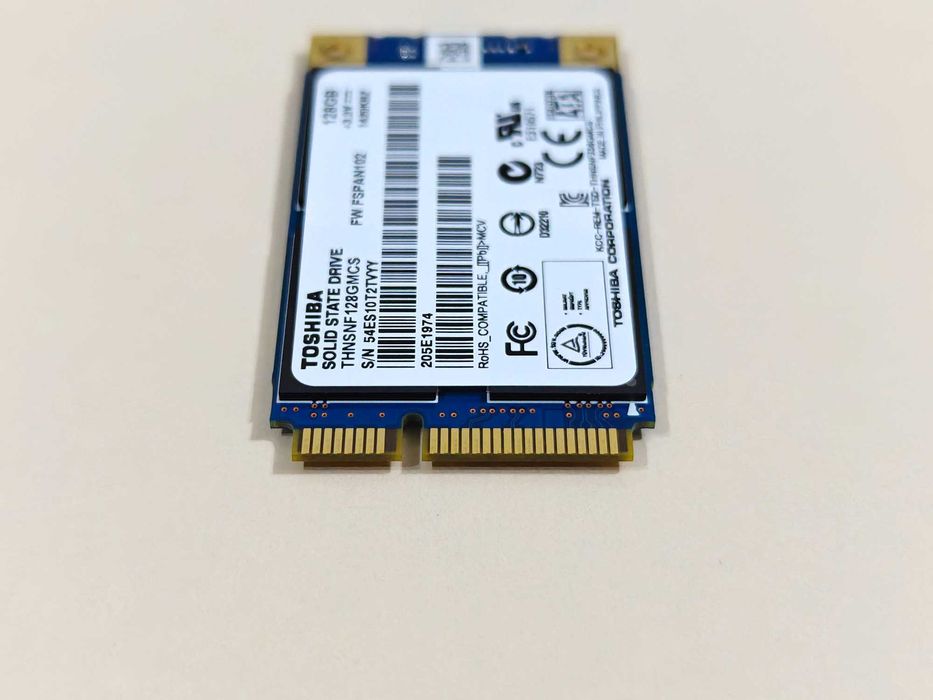 mSATA SSD диск на 128 GB Toshiba
