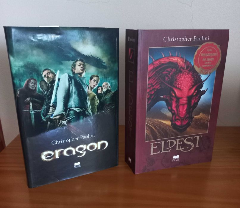 Vendo as obras Eragon e Eldest, de Cristopher Paolini