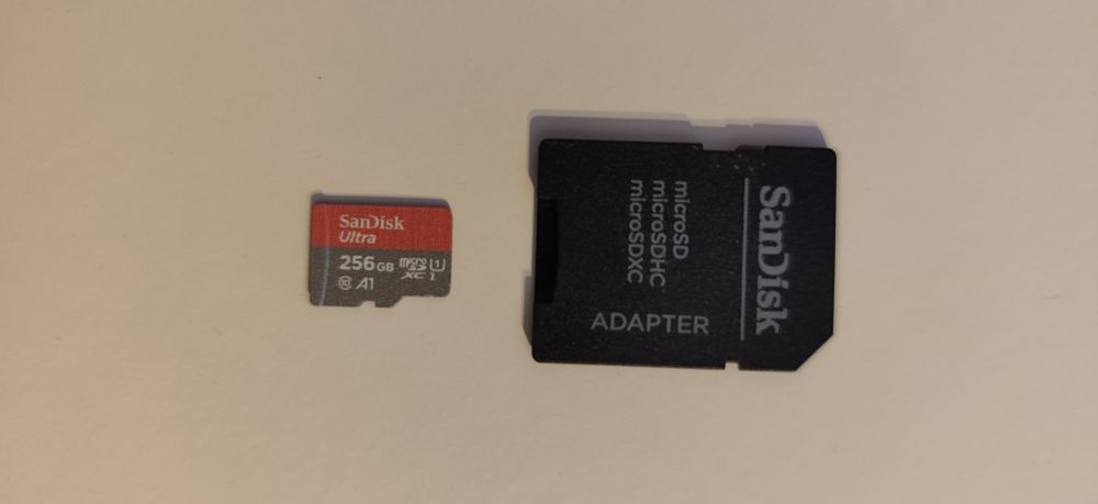 Cartão micro SD SanDisk ultra 256gb como novo