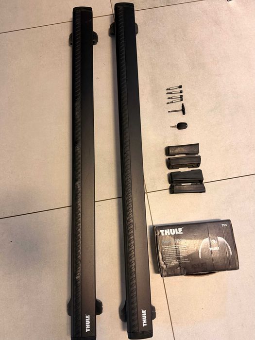 Thule belki 120 cm + kit montażowy  stopy 753