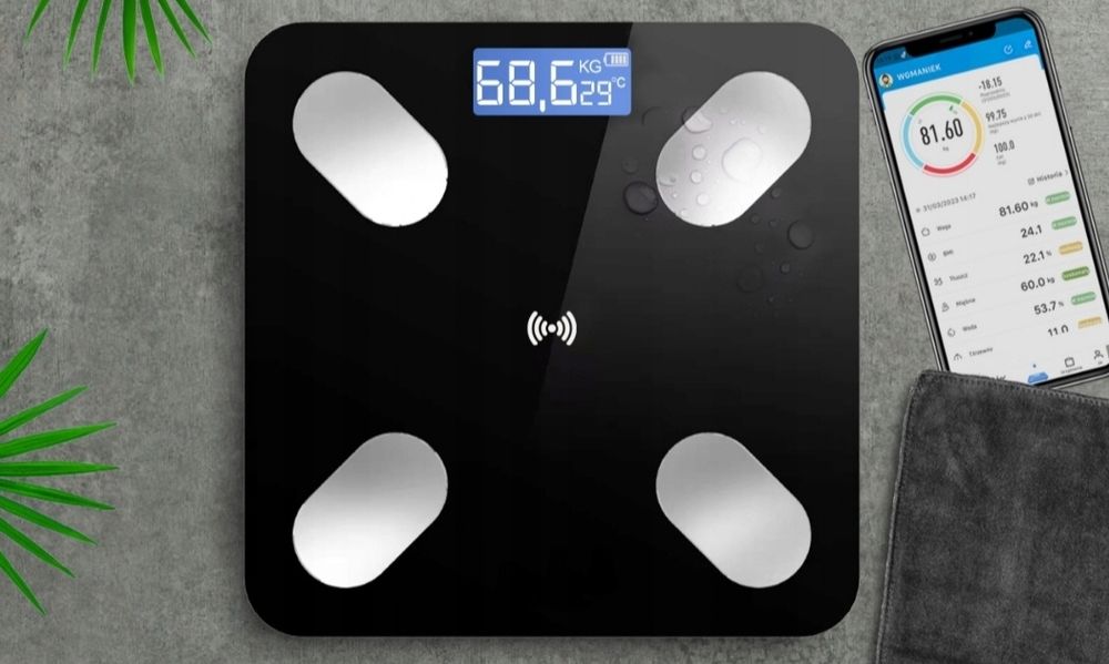 Waga Łazienkowa Analityczna Smart Bluetooth Android Ios Czujniki