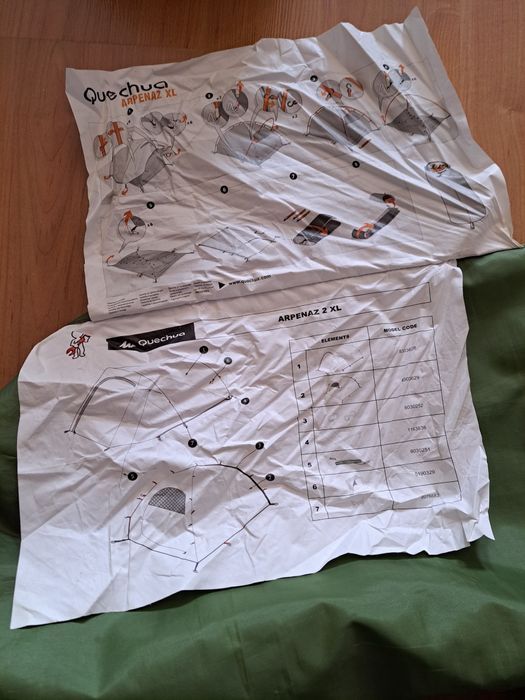 Tenda incompleta para 2 pessoas