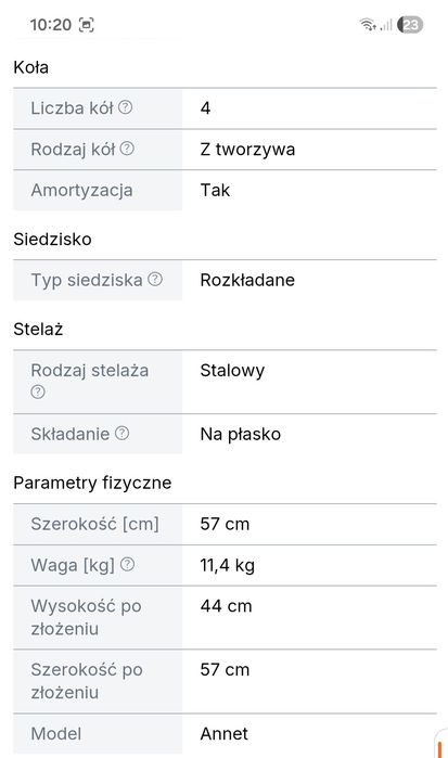 Wózek spacerowy Lionelo