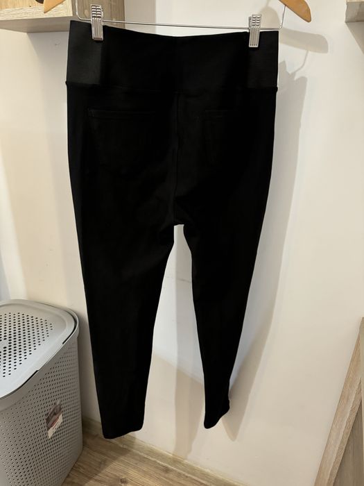 Czarne legginsy 38 M 40 L wysoki stan