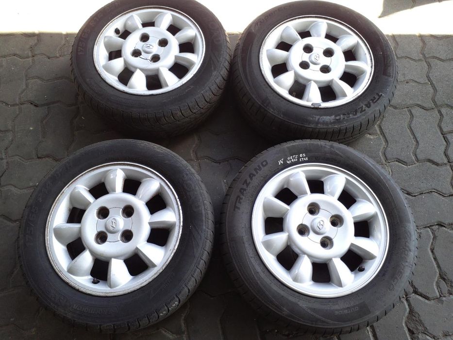 Jantes Hyundai R14 Com Pneus 175/65 Furação 4X100