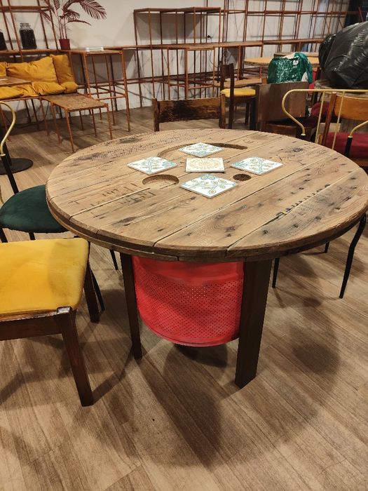 Mesas upcycling interior ou exterior