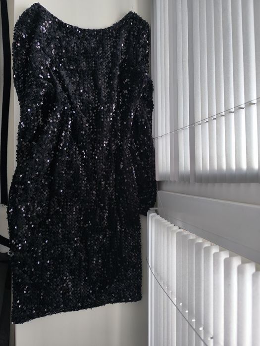 Сукня коктельна, з паетками, сучасна сукня розмір М