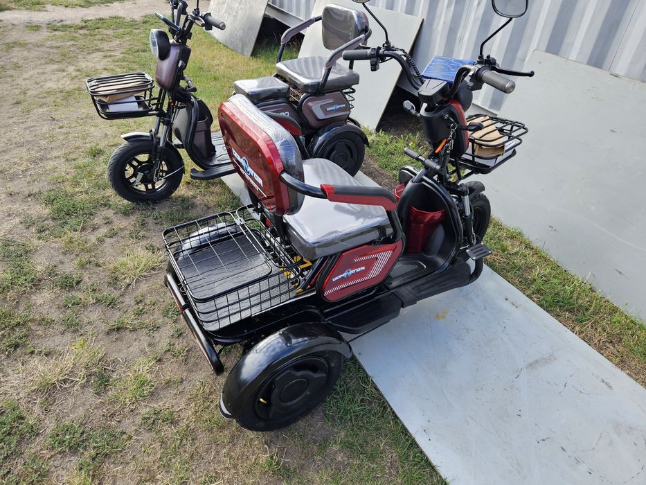 Dominator Самий ПОТУЖНИЙ трехколесный скутер колесо"10"электротрицикл