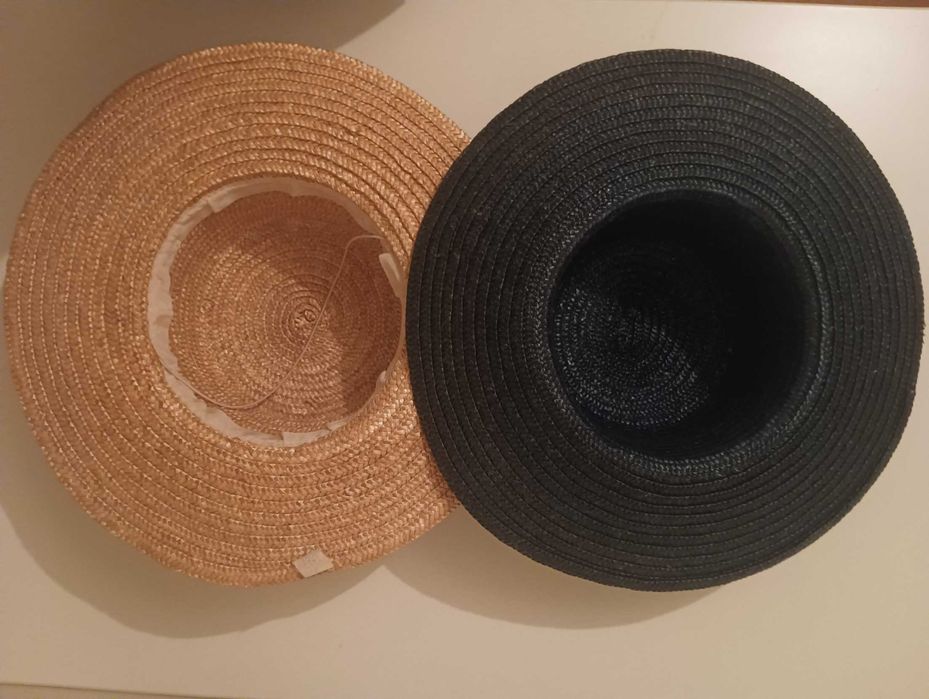 2 chapéus palhinha de senhora