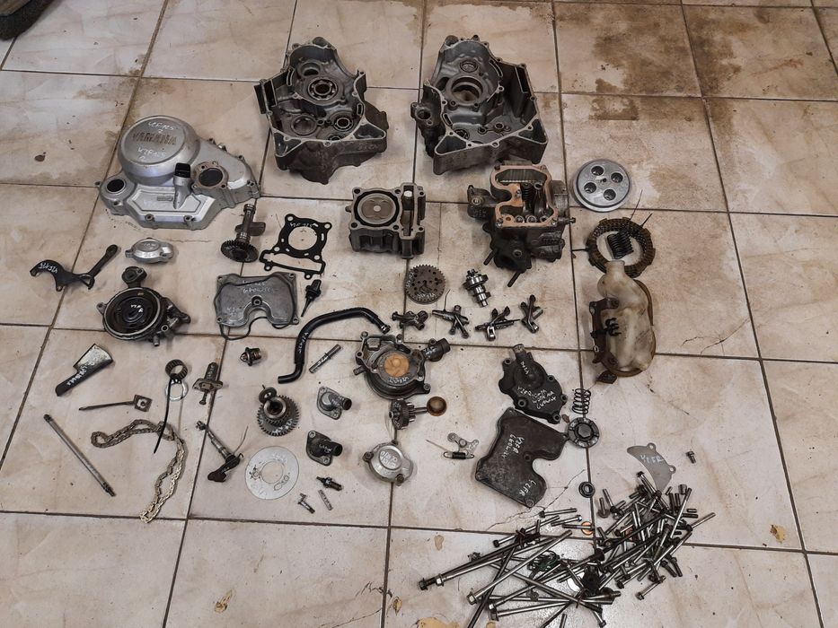 Yamaha YZF R 125 silnik części yzf-r 08-13r. Głowica cylinder karter