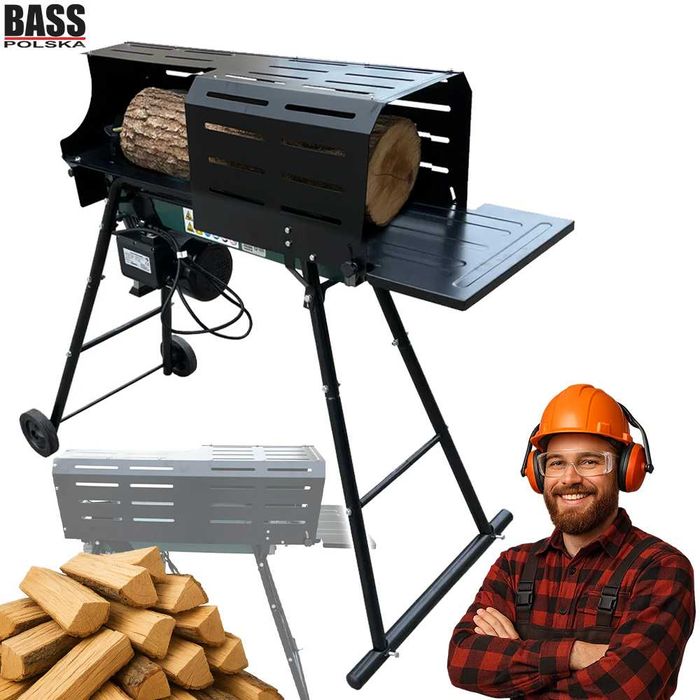 BASS POLSKA Elektryczna Łuparka Rębak 9 Ton 2500w Ze Stojakiem BP4756