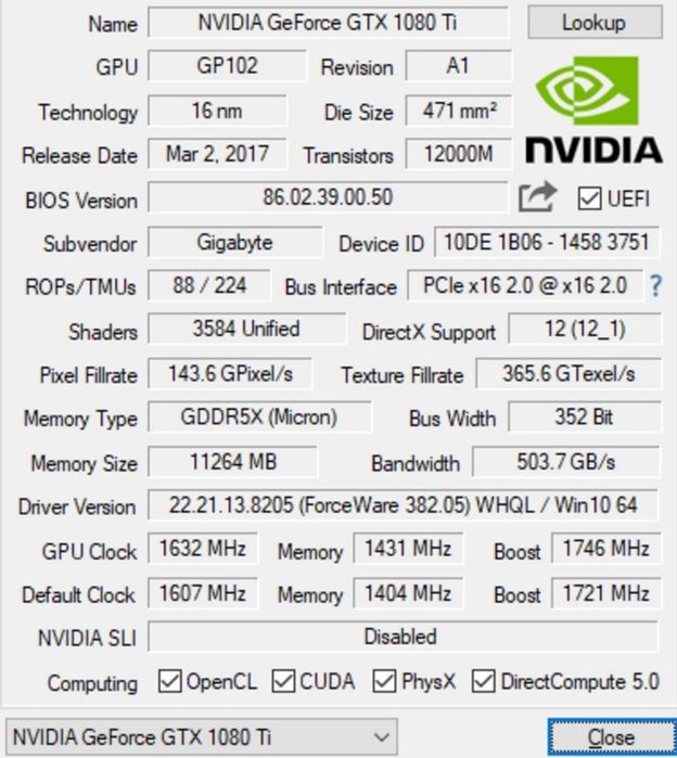 Msi 1080ti 11gb 352bit Duke