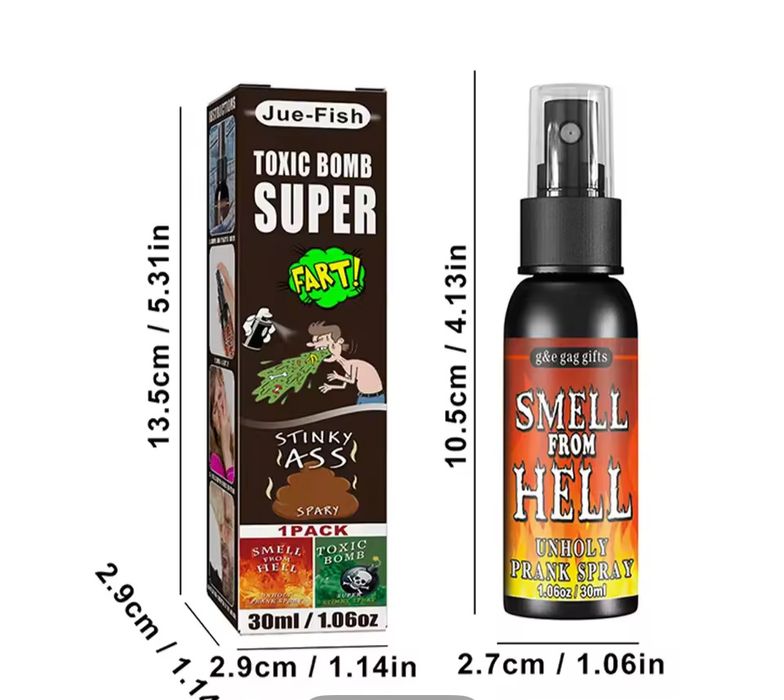 Вонючие спреи Jue-Fish для розыгрыша
