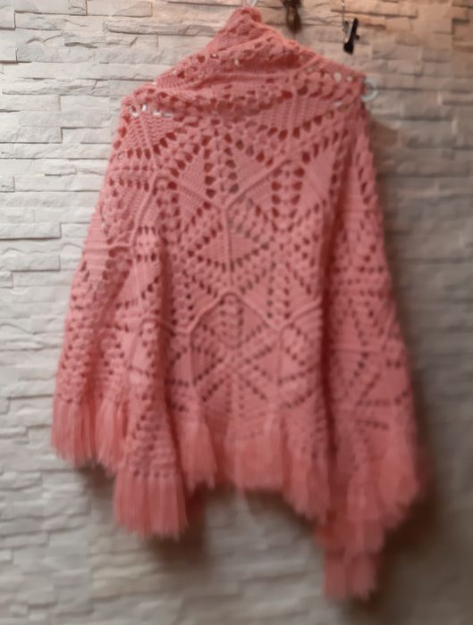 ?Szal, chusta handmade,ażur,szydełkowa,dziergana