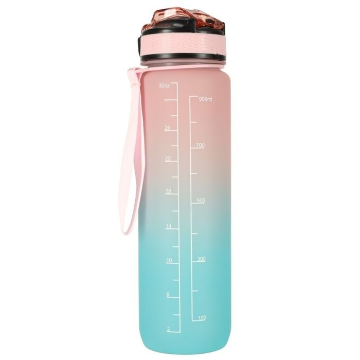 Butelka Na Wodę 1 L Tritan Z Podziałką na cały dzień 1000 ml