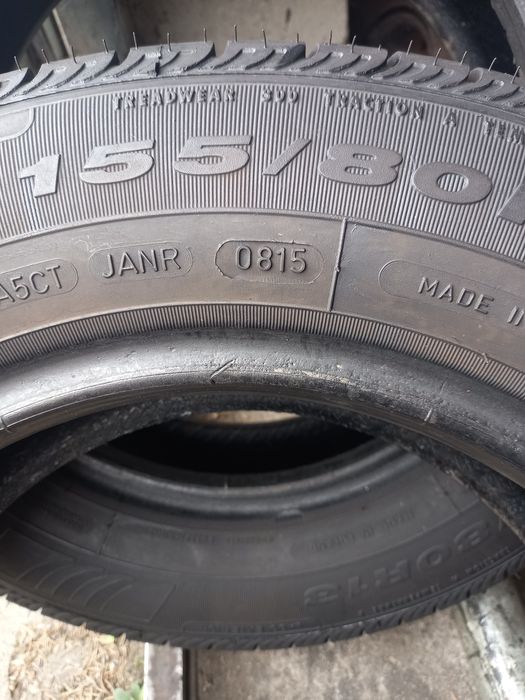 155/80/13   2szt lato    100% bieżnika