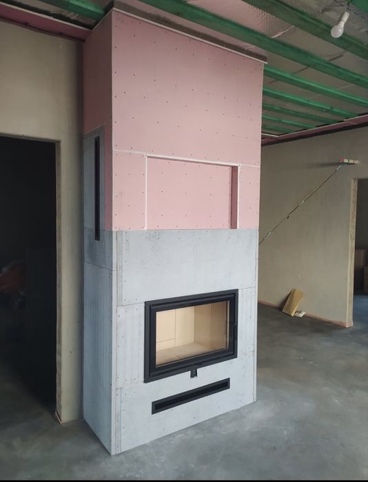 Встановлення камінів, розводка тепла, гільзування