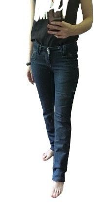 Spodnie klasyczne jeans S/36 W28 low waist #1839