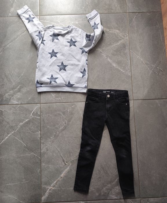 Komplet dla chłopca spodnie bluza 5 6 lat