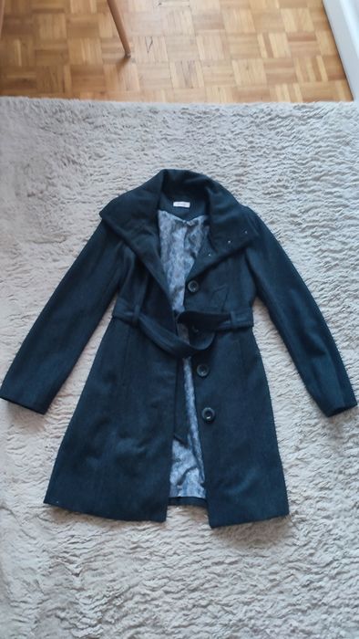 Nowy płaszcz Orsay na jesień szary damski elegancki roz.38