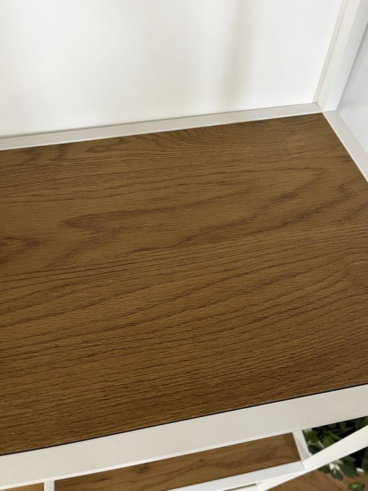 Jysk regał ekspozytor loft skandynawski  mebel TRAPPEDAL  7 półek ciepły dąb biały