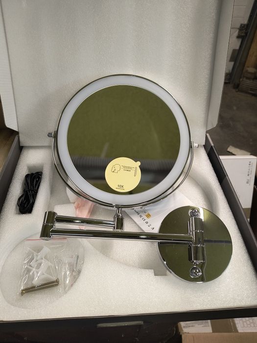 Yingtue ścienne lusterko kosmetyczne LED