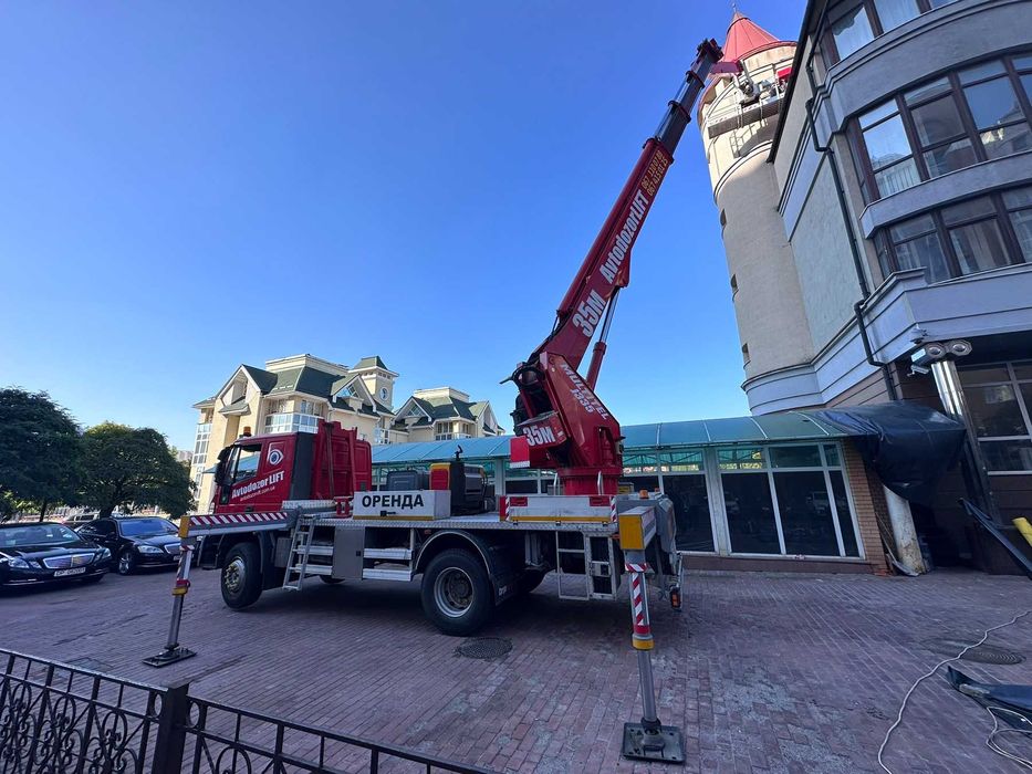 Оренда автовишки/ автовышки 27м. 28м. 32м. 35м. 42м. 45м. 51м.66м.