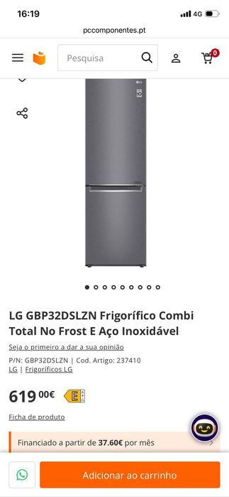 Geladeira 1 ano de uso como nova