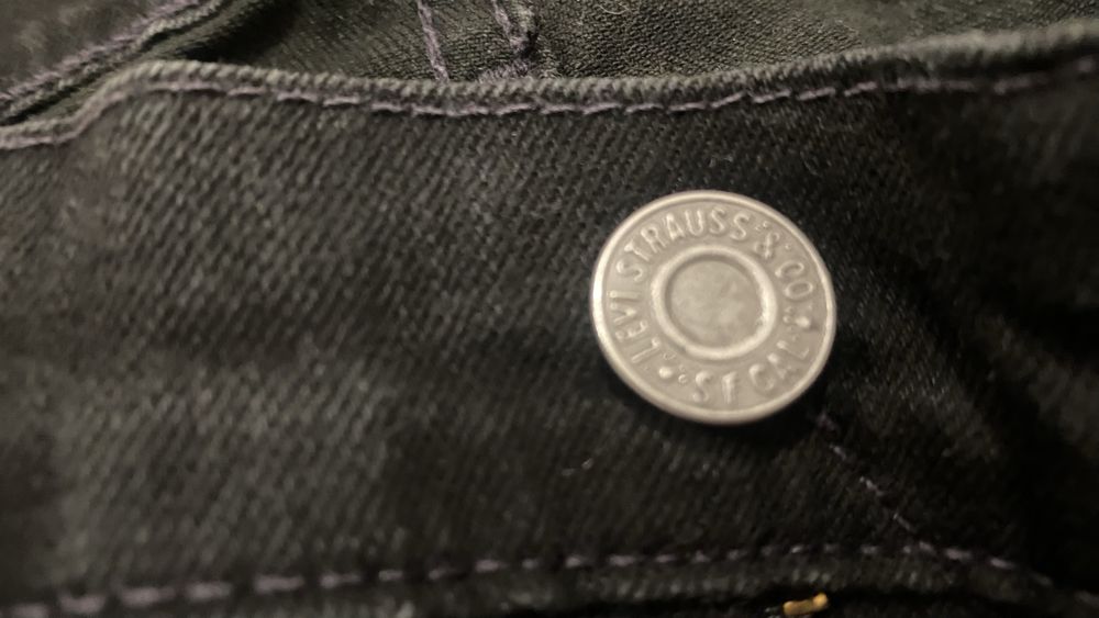 Calças Jeans Levi’s 514 Straight Pretas - W38 L34
