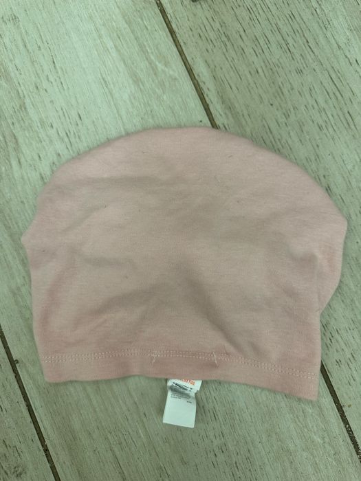 Bawełniana różowa czapeczka 9-12 miesięcy