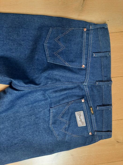 Oryginalne spodnie marki Wrangler gruby jeans jak z Pewexu