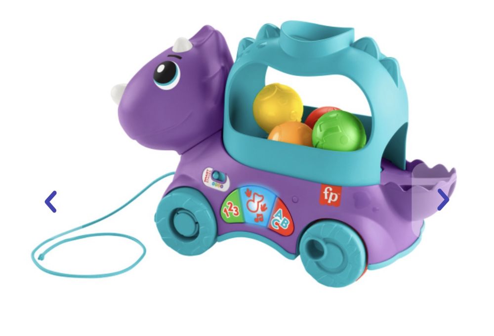 Каталка fisher price веселий трицератопс