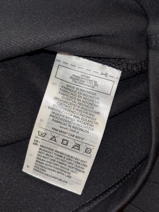 Adidas кофта 1/4 zip, чорна,  (≈ жіночий XS)