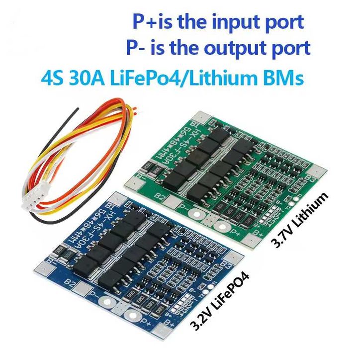 BMS LiIon 3.7V LiFePo4 3.2V 1S 2S 3S 4S 5S балансировка балансування