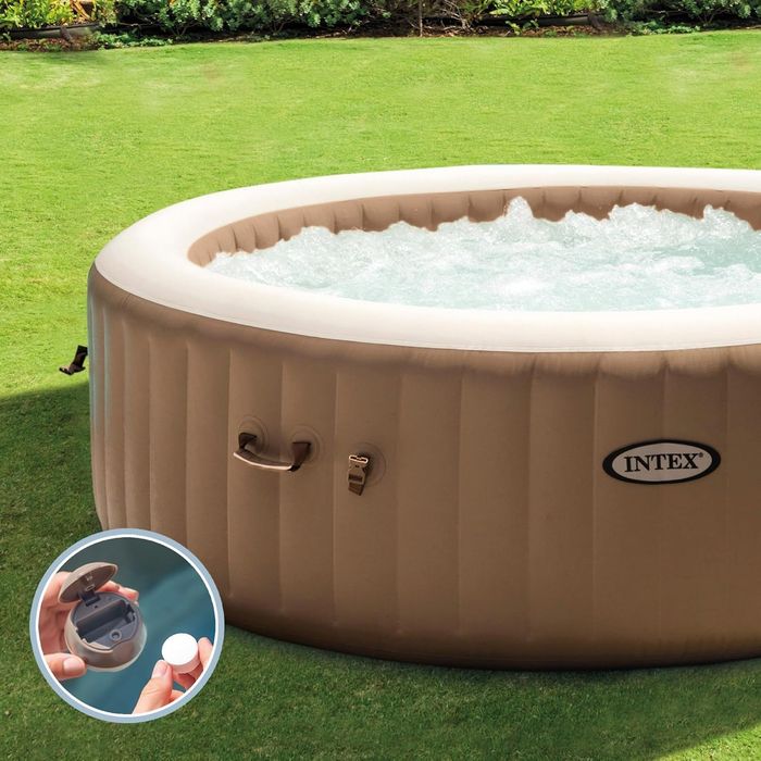 Intex PureSpa Spa 4 pessoas Bege piscina jacuzzi Insuflável