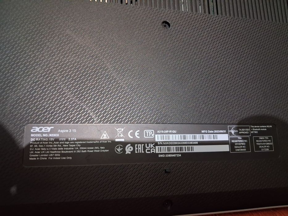 Computador portatil acer