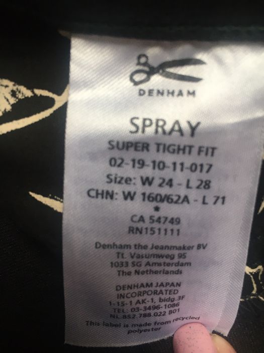 Jeansy Denham 24/28 Spodnie Jeansy 24/28 Spodnie XS NOWE !