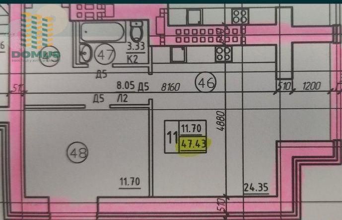 Продам 1 комн, 48 м2 Евродвушка! ЖК Уютный! АГВ. Плиева / Грушевского