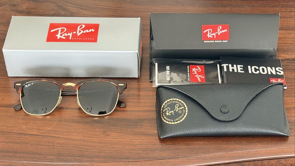 Óculos de Sol Ray-Ban Clubmaster Polarizados RB301