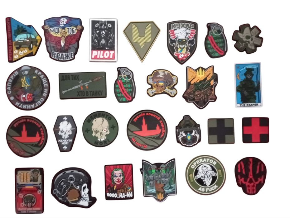 Військові шеврони ПВХ.