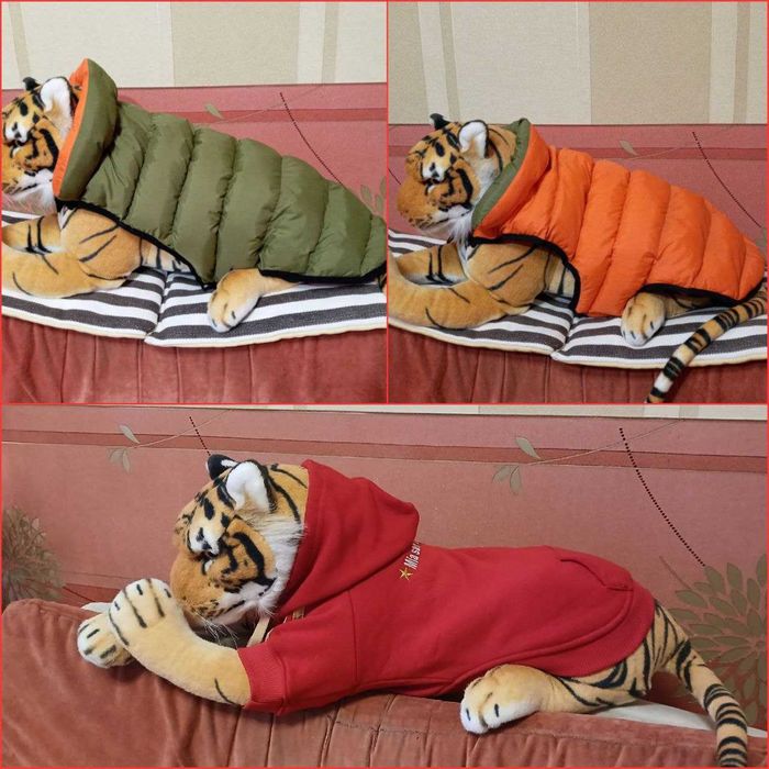 Кофта куртка пуховик двосторонній Одяг худи для тварин собак песика