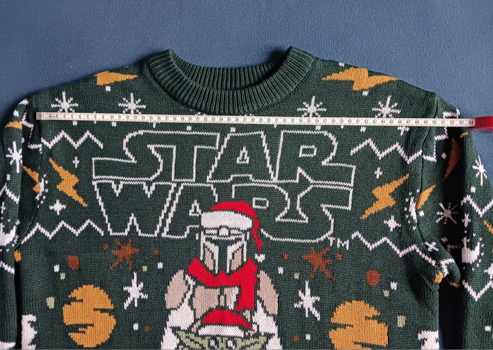 Pull&Bear, sweter star wars, świąteczny Mandalorian.