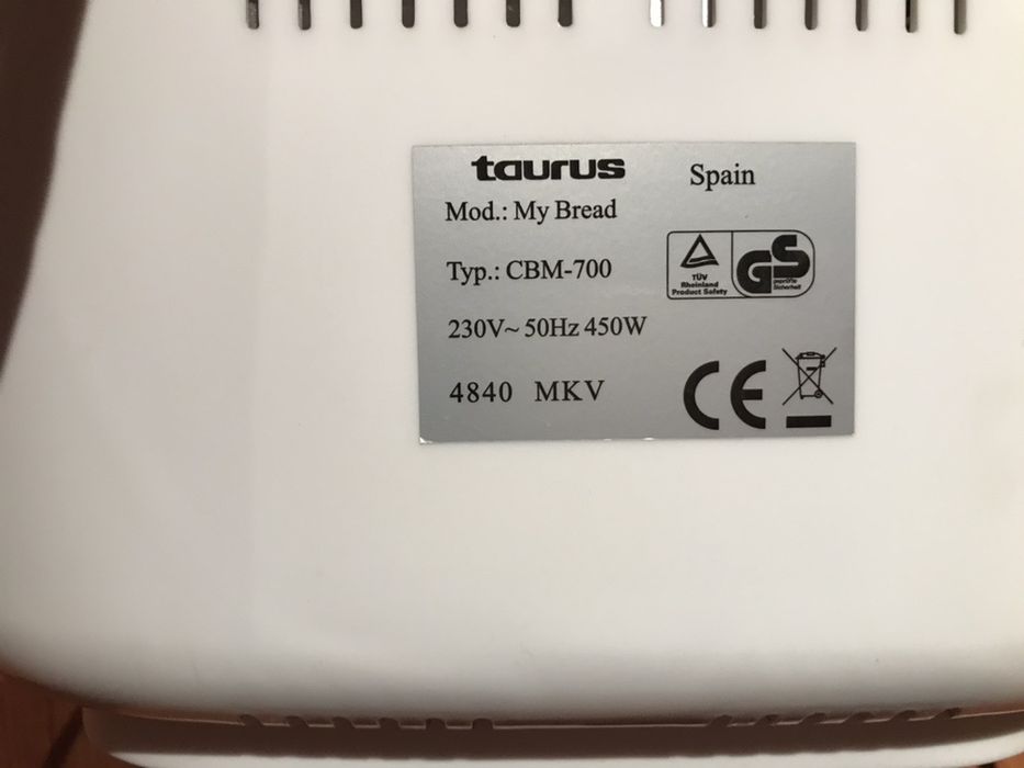 Maquina fazer pao marca Taurus64586276893058124