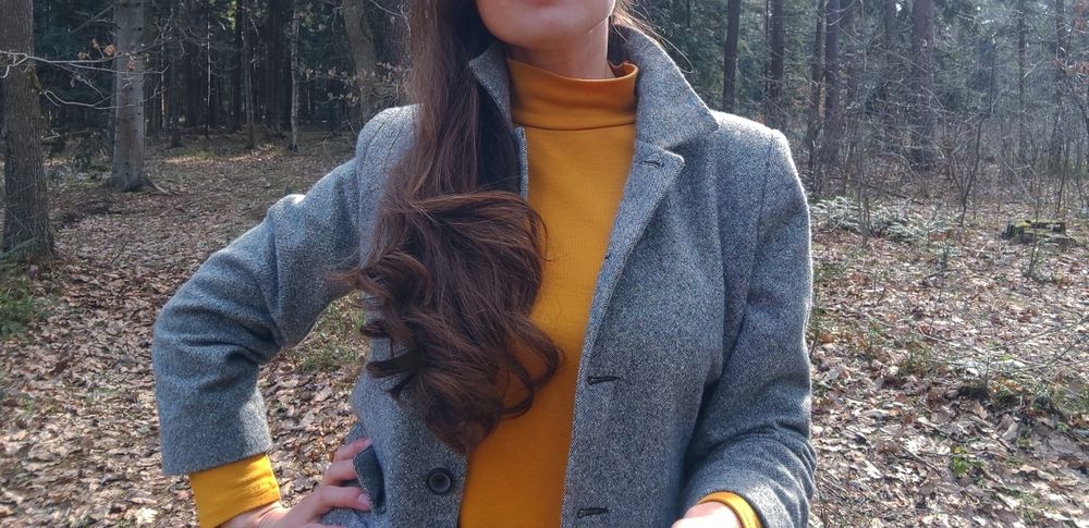 Стильний жакет (піджак) Vera Condotti, вільного крою, вовна з шовком,