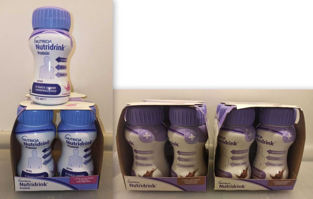 Nutridrink Protein 125 ml 11 sztuk czekoladowy truskawkowy