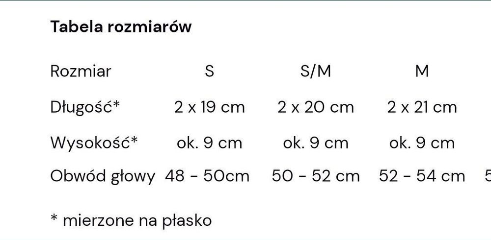 Opaska na głowę i uszy
